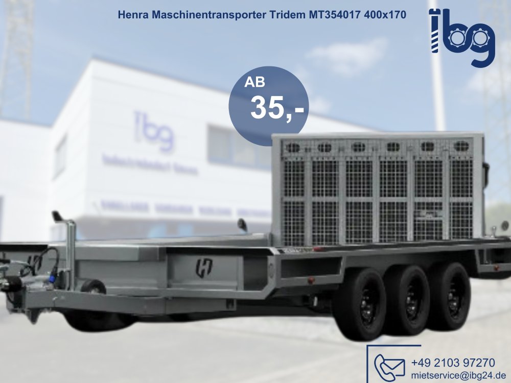 Henra Maschinentransporter Tridem MT354017