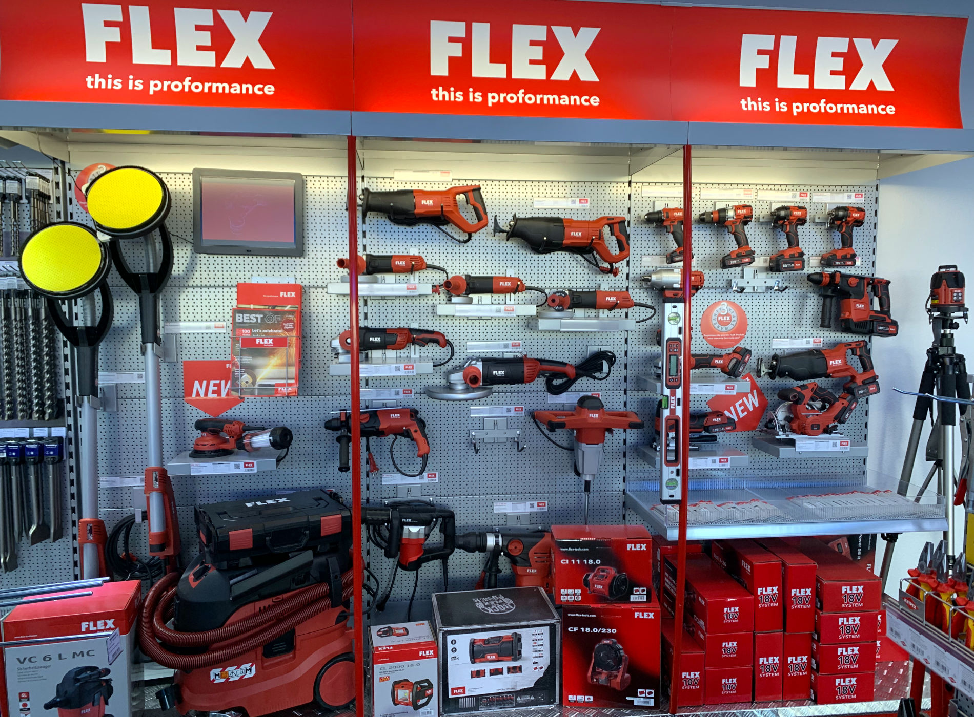 Ladengeschäft Hilden Flex-Werkzeuge