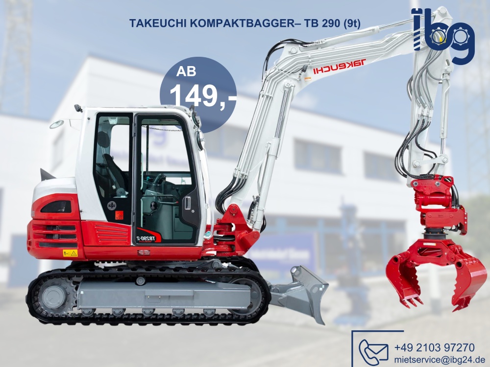 TAKEUCHI TB 290 CM/CV Kompaktbagger